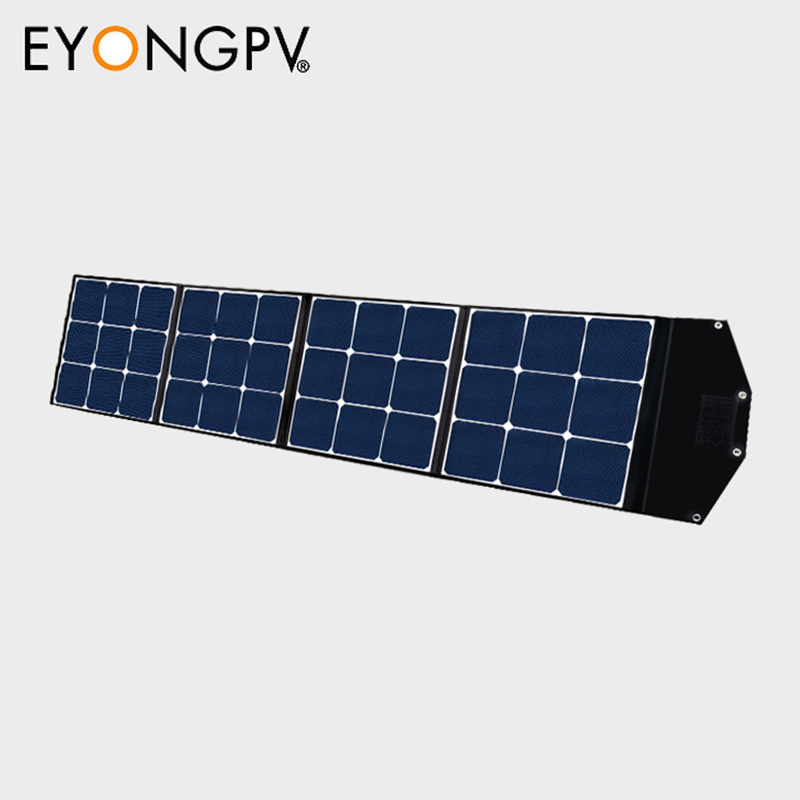 200W 20V 4Folds Sunpower Mono Foldable Folding Portable ETFE Solar Panel Kit