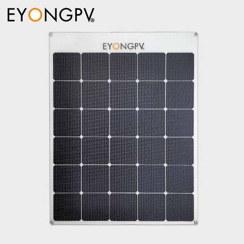 106W Sunpower Maxeon Mono Flexible Bendable Solar Panel for Roof Yacht RV Bus Van