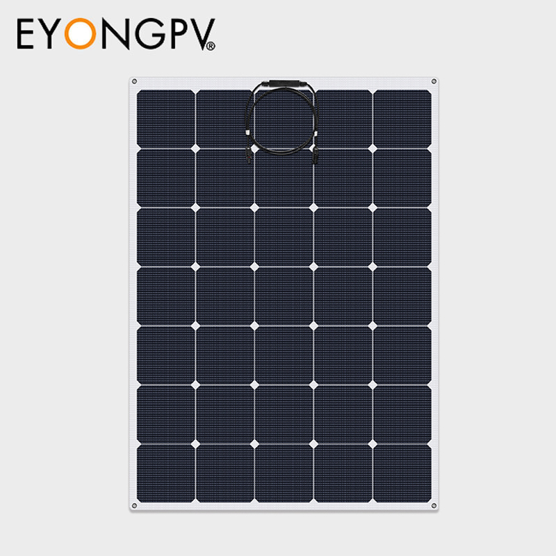 200W 20V Sunpower Maxeon Mono Flexible Bendable Solar Panel for Roof Yacht RV Bus Van