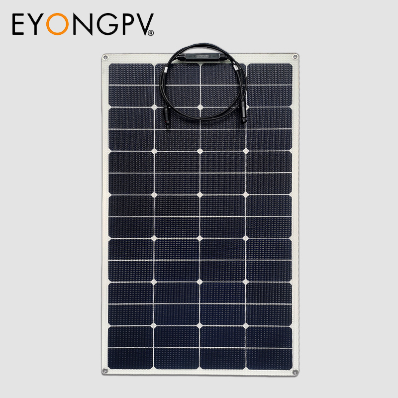 95W 33V Flexible Bendable Solar Panel for Roof Marine RV Cabin Van Car