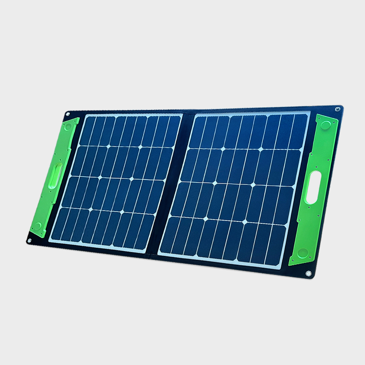 80W 2Folds Foldable Outdoor Portable Solar Panel With Handles