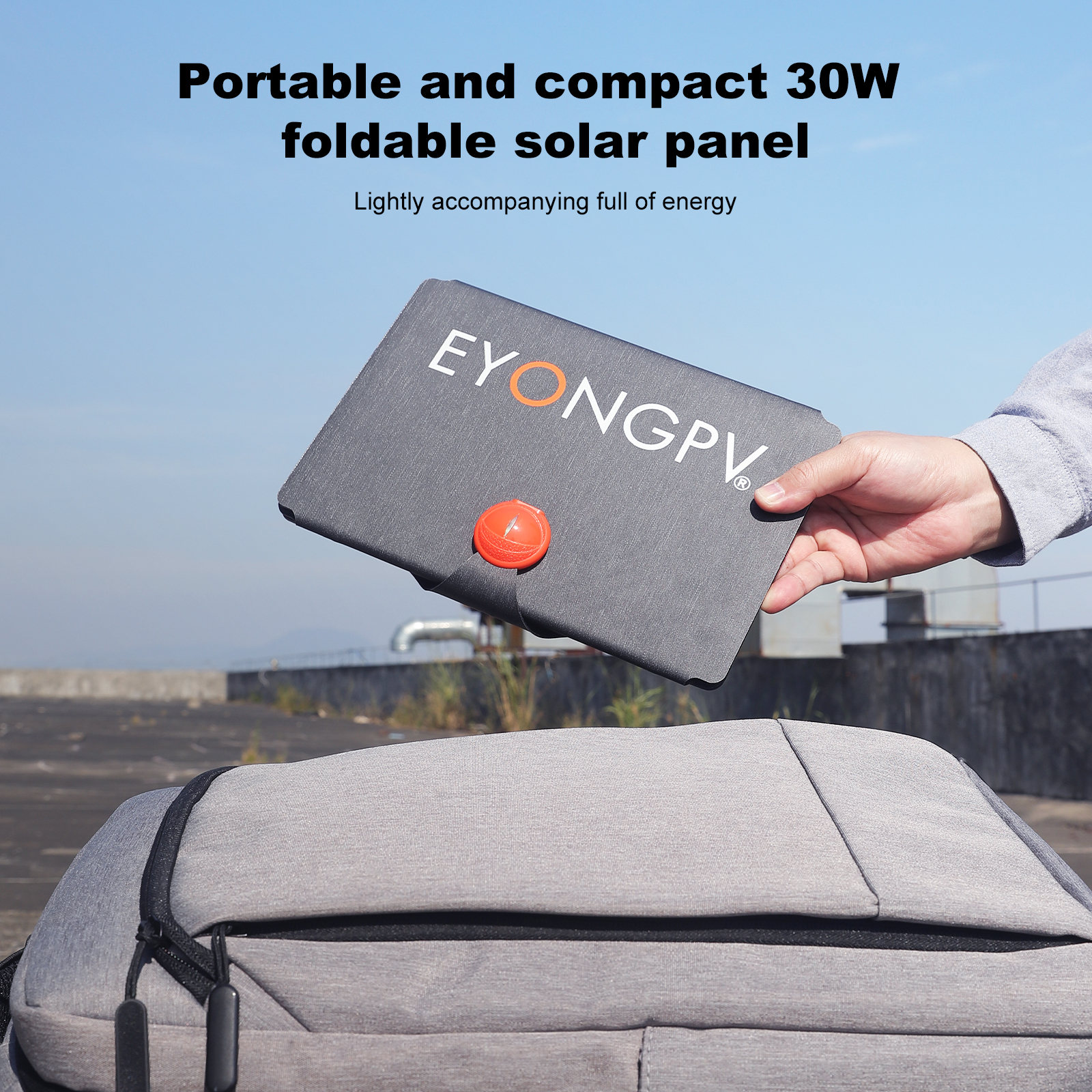 30W 4Folds ETFE Foldable Folding Portable Solar Panel Charger