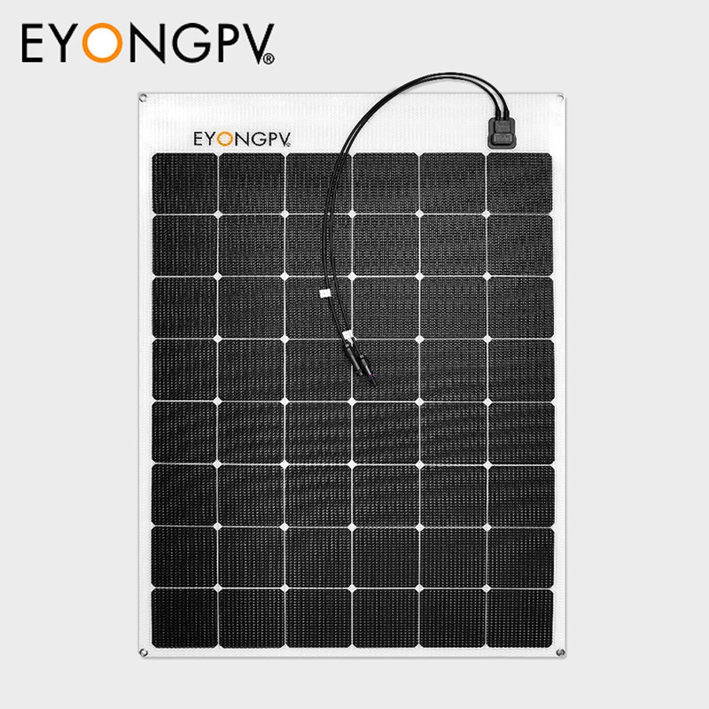 170W Sunpower Maxeon Mono Flexible Bendable Solar Panel for Roof Yacht RV Bus Van