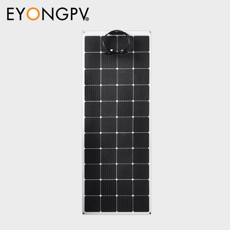 150W Sunpower Maxeon Mono Flexible Bendable Solar Panel for Roof Yacht RV Bus Van