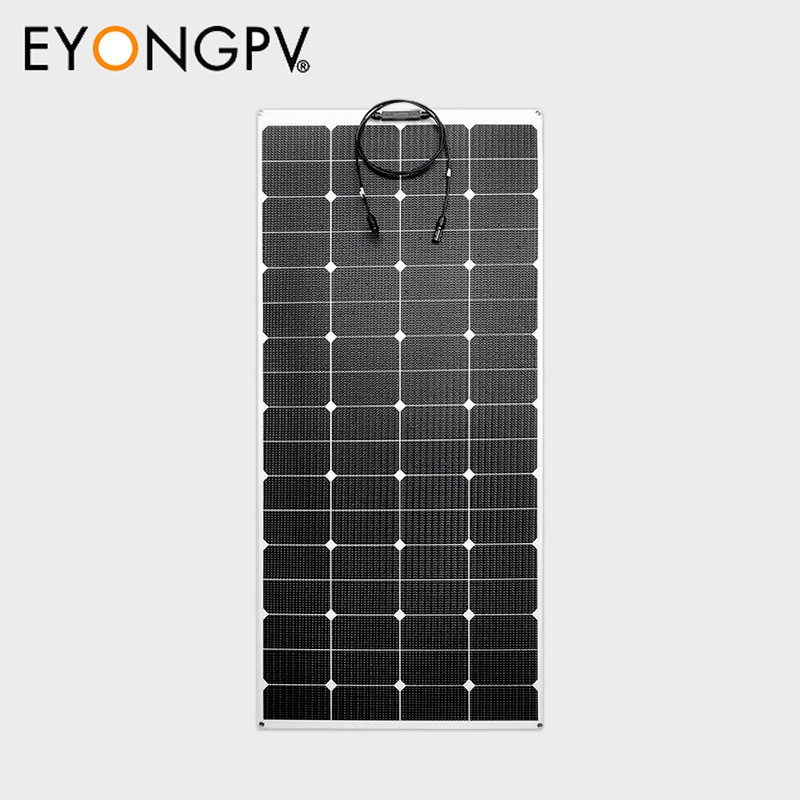 200W 40V Sunpower Maxeon Mono Flexible Bendable Solar Panel for Roof Yacht RV Bus Van