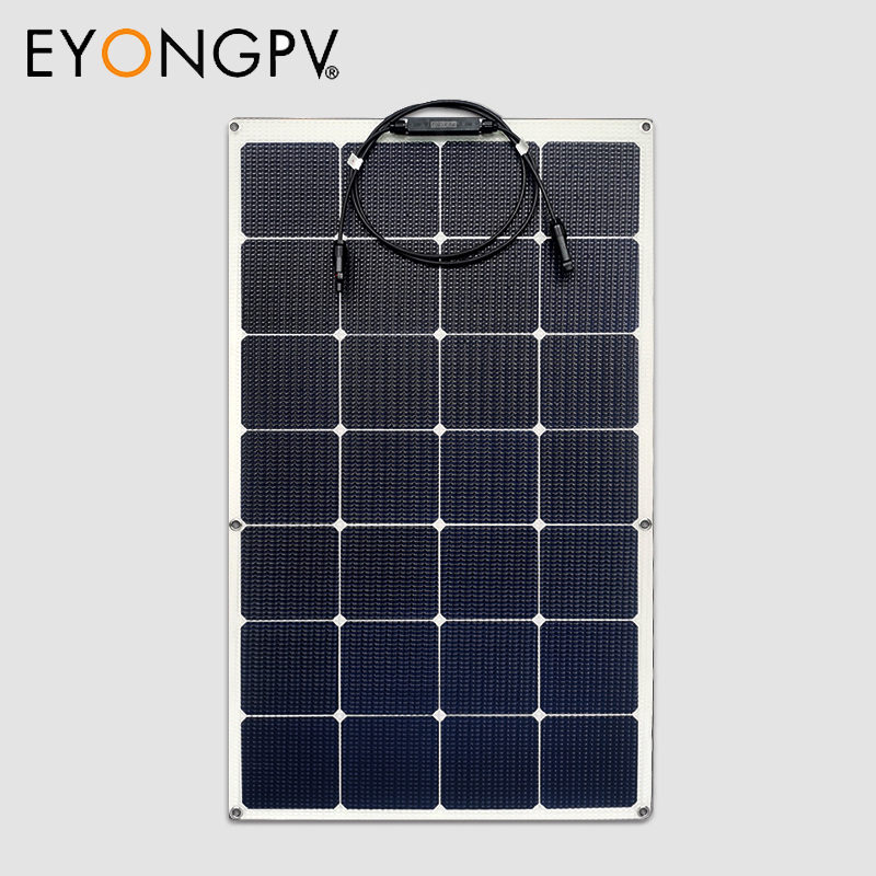 95W 16V Flexible Bendable Solar Panel for Roof Marine RV Cabin Van Car