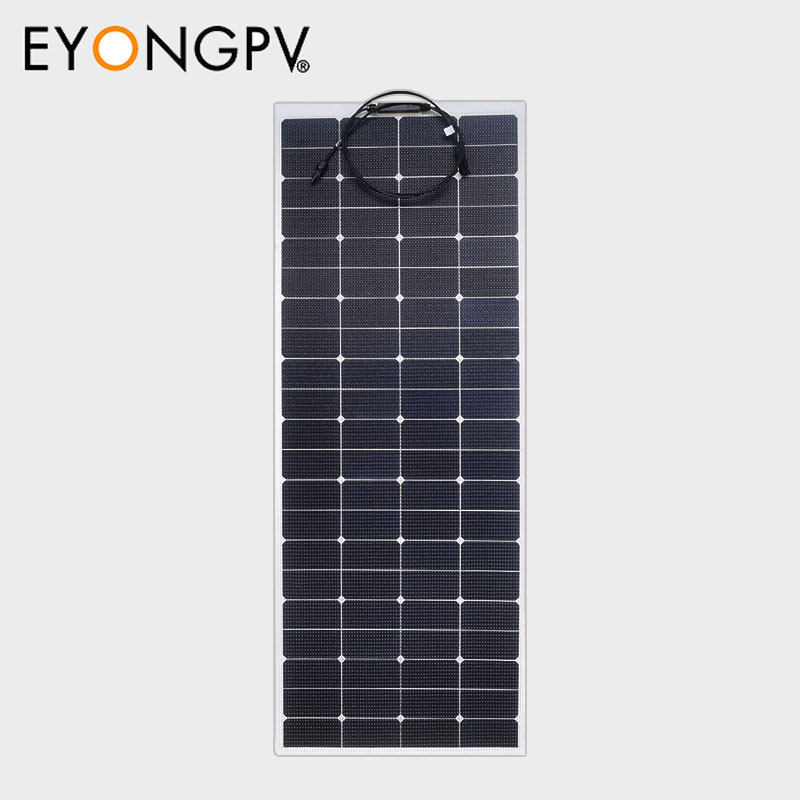 140W 47V Sunpower Maxeon Mono Flexible Bendable Solar Panel for Roof Yacht RV Bus Van